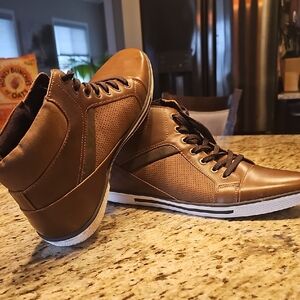 Unlisted Brown High-Top Sneakers